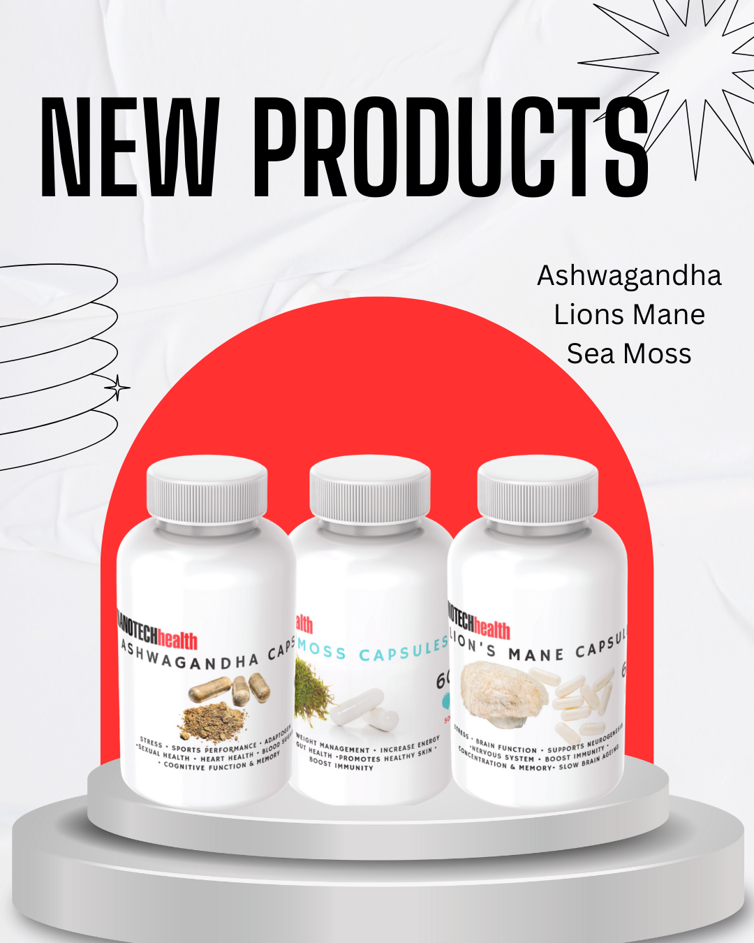 Pure Ashwagandha Capsules 60 2 Pure Ashwagandha Capsules 60 - Image 2